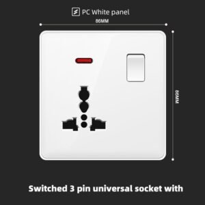 3 Pin Universal Socket Lumenem