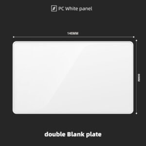 double blank plate 3x6